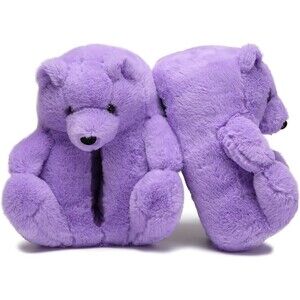 Teddy Bears Slippers For Women Fluffy Shoe Cute House Animal Slippers Fuzzy...